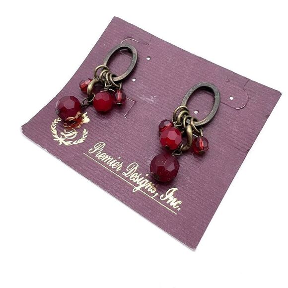 NWT Premier Designs Dangle Antiqued Earrings - Picture 1 of 4